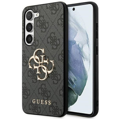 Оригинален гръб GUESS за SAMSUNG S23 FE GUHCS23FE4GMGGR (Big Metal Logo) сив