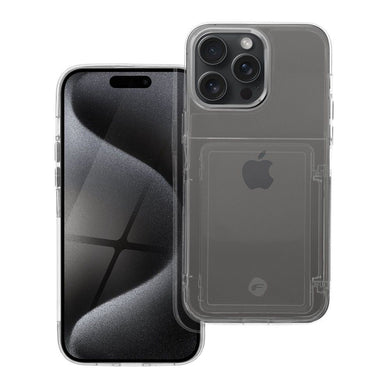 Гръб FORCELL F-PROTECT Crystal Pocket за IPHONE 15 Pro Max прозрачен