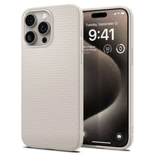 Заредете изображение във визуализатора на галерията – SPIGEN LIQUID AIR калъф за IPHONE 15 Pro Max natural титанов

