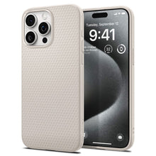 Заредете изображение във визуализатора на галерията – SPIGEN LIQUID AIR калъф за IPHONE 15 Pro natural титанов
