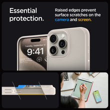 Заредете изображение във визуализатора на галерията – SPIGEN ULTRA HYBRID калъф за IPHONE 15 Pro natural титанов
