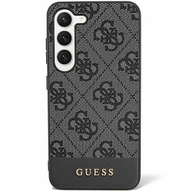 Оригинален гръб GUESS за SAMSUNG S24 Plus GUHCS24MG4GLGR (4G Bottom Stripe) черен