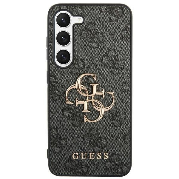 Оригинален гръб GUESS за SAMSUNG S24 Ultra GUHCS24L4GMGGR (Leather 4G Metal Logo) черен