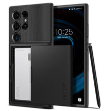 Заредете изображение във визуализатора на галерията – Оригинален гръб SPIGEN SLIM ARMOR CS for SAMSUNG S24 Ultra черен
