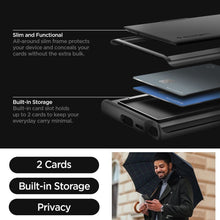 Заредете изображение във визуализатора на галерията – Оригинален гръб SPIGEN SLIM ARMOR CS for SAMSUNG S24 Ultra черен
