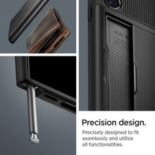 Заредете изображение във визуализатора на галерията – Оригинален гръб SPIGEN SLIM ARMOR CS for SAMSUNG S24 Ultra черен
