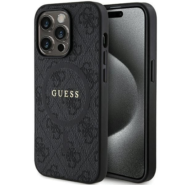 Оригинален гръб GUESS за IPHONE 14 Pro Max compatible with MagSafe GUHMP14XG4GFRK (4G Ring classic logo) черен