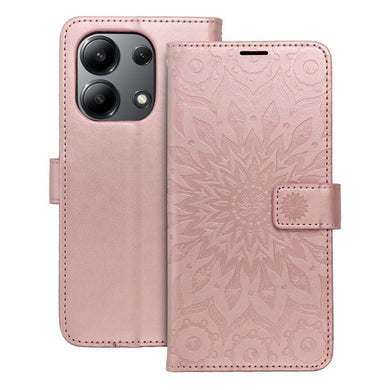 Калъф тип книга MEZZO за XIAOMI Redmi Note 13 4G mandala розов златист