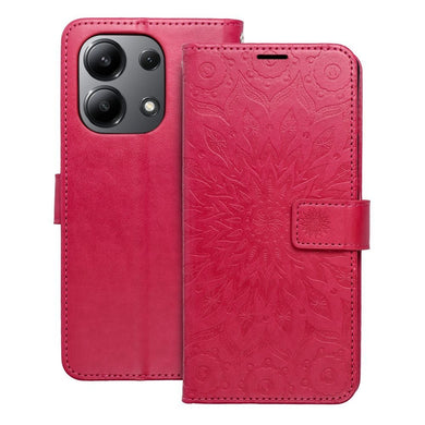 Калъф тип книга MEZZO за XIAOMI Redmi Note 13 4G mandala магента