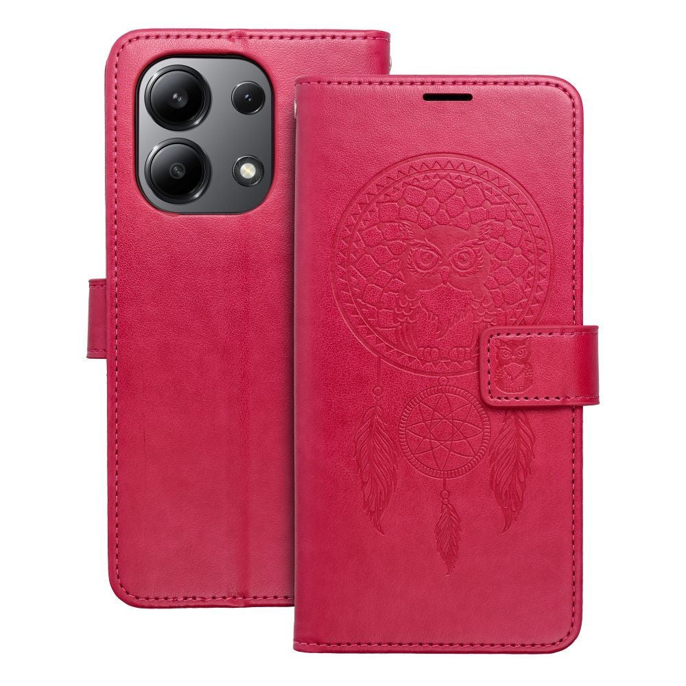 Калъф тип книга MEZZO за XIAOMI Redmi Note 13 4G dreamcatcher магента