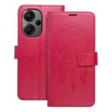 Калъф тип книга MEZZO за XIAOMI Redmi Note 13 Pro Plus 5G dreamcatcher магента