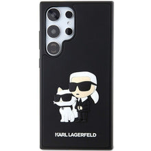 Заредете изображение във визуализатора на галерията – Оригинален гръб KARL LAGERFELD за SAMSUNG S24 Ultra KLHCS24L3DRKCNK (3D RUBBER KC NFT) черен
