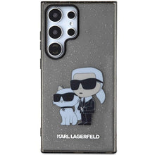 Заредете изображение във визуализатора на галерията – Оригинален гръб KARL LAGERFELD за SAMSUNG S24 Ultra KLHCS24LHNKCTGK (IML GLIT NFT K&amp;C) черен

