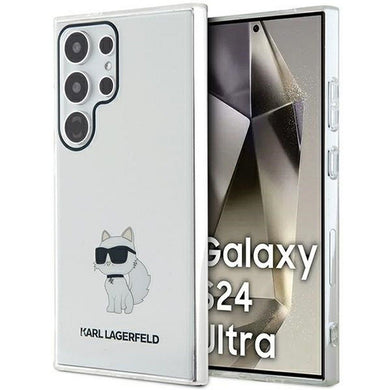 Оригинален гръб KARL LAGERFELD за SAMSUNG S24 Ultra KLHCS24LHNCHTCT (IML NFT CHOUPETTE) прозрачен