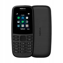 Заредете изображение във визуализатора на галерията – NOKIA мобилен телефон 105 Single Sim черен
