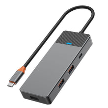 Заредете изображение във визуализатора на галерията – WiWU - HUB A721HD USB3.1x2+PD(100W)+USB-C(3.1)+ SD/TF(3.0)+HDMI (4K60HZ)
