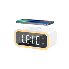 WiWU - Безжично зарядно 15W с будилник Wi-C006 Power Air 5в1