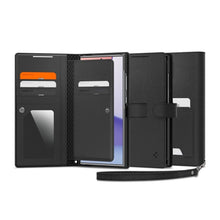 Заредете изображение във визуализатора на галерията – SPIGEN WALLET S Plus книга за SAMSUNG S24 Ultra черна
