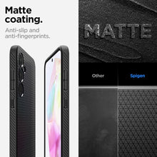 Заредете изображение във визуализатора на галерията – SPIGEN LIQUID AIR калъф за SAMSUNG A35 5G matte черен

