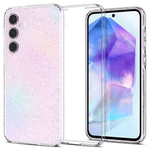 Заредете изображение във визуализатора на галерията – Оригинален гръб SPIGEN LIQUID GLITTER CRYSTAL for SAMSUNG A55 5G прозрачен

