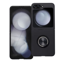 Заредете изображение във визуализатора на галерията – Силиконов гръб с пръстен за SAMSUNG Z Z Flip 5 черен
