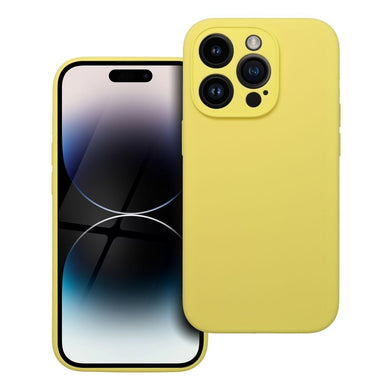 Силиконов гръб 2mm за IPHONE 14 Pro лимонено жълт