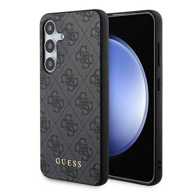 Оригинален гръб GUESS за SAMSUNG A55 GUOHCSA55G4GFGR (PU 4G Classic Metal Logo) черен