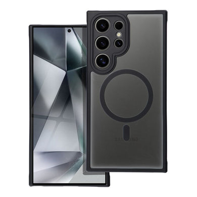 Гръб FULL MATTE MAG COVER съвместим с MagSafe за SAMSUNG S24 Ultra черен