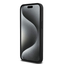 Заредете изображение във визуализатора на галерията – DKNY калъф за IPHONE 15 Pro Max съвместим с MagSafe DKHMP15XPSHRPSK (DKNY HC MagSafe Pu Повторен модел с логотип) черен
