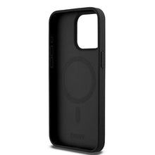 Заредете изображение във визуализатора на галерията – DKNY калъф за IPHONE 15 Pro Max съвместим с MagSafe DKHMP15XPSHRPSK (DKNY HC MagSafe Pu Повторен модел с логотип) черен

