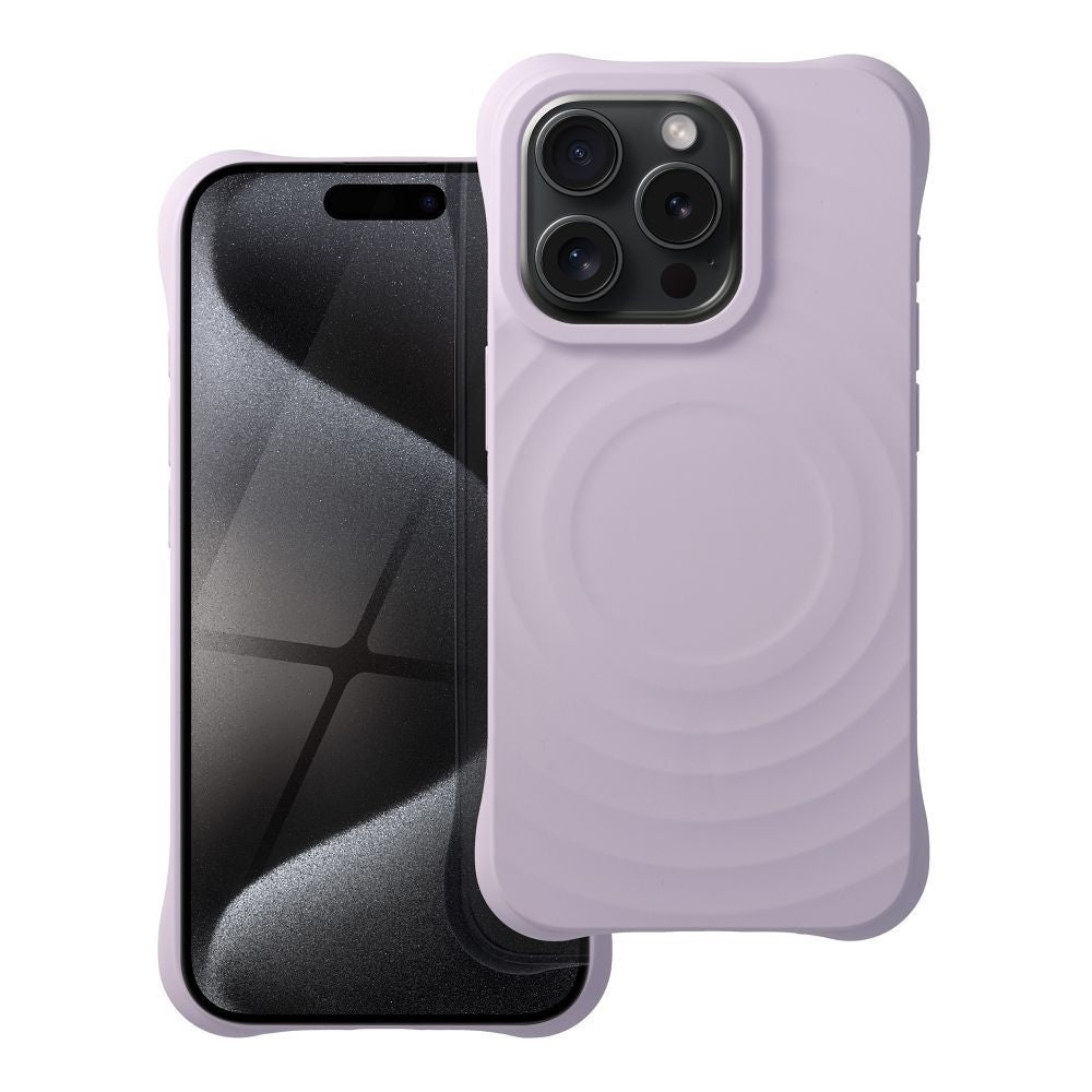 Гръб Silicone Zephyr Mag Cover съвместим с MagSafe за IPHONE 15 PRO lilac