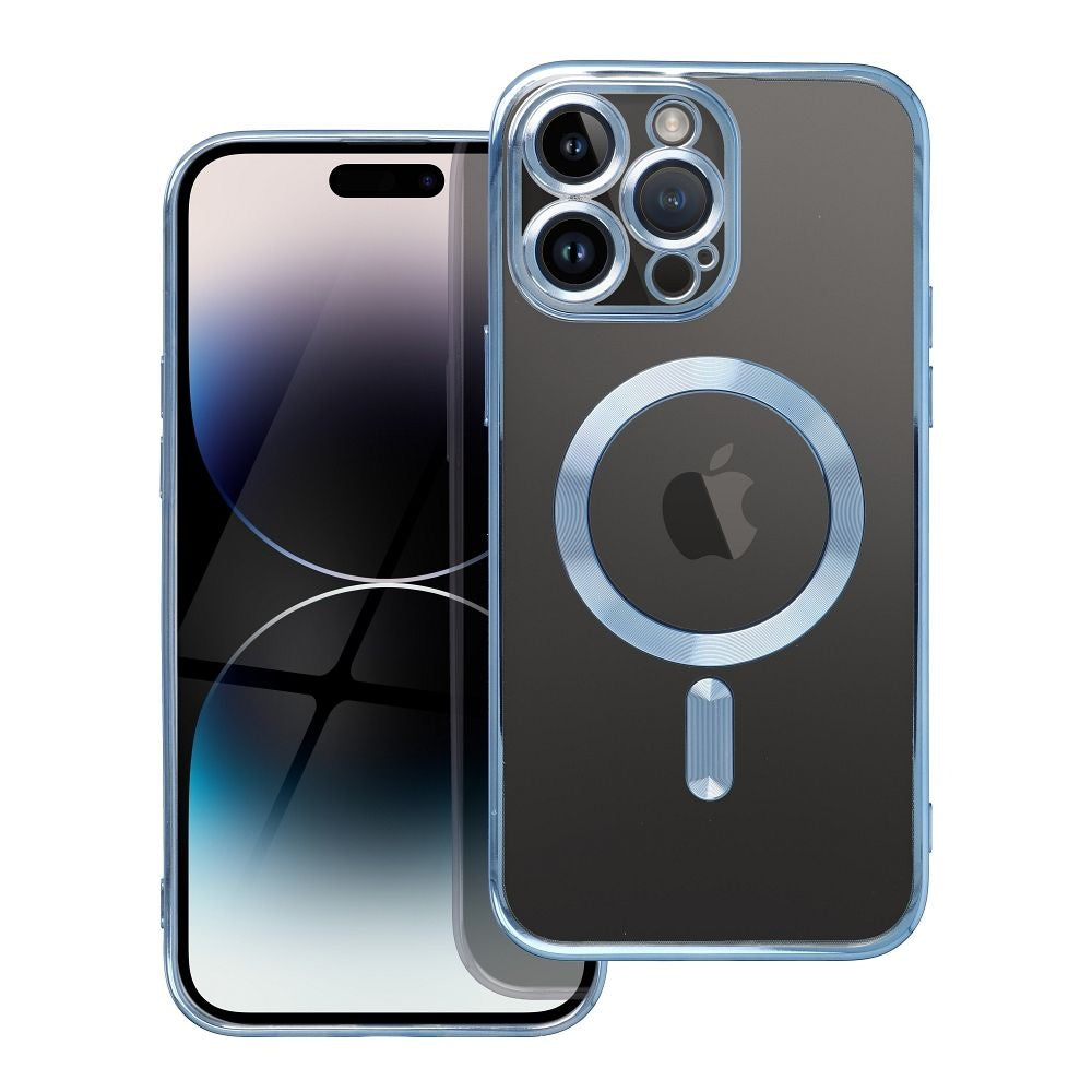 Гръб ELECTRO MAG COVER съвместим с MagSafe за IPHONE 16 Pro син титанов