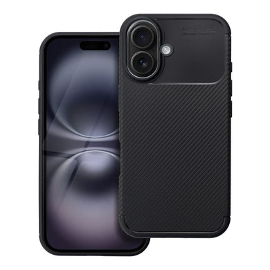 Гръб CARBON PREMIUM за IPHONE 16 черен