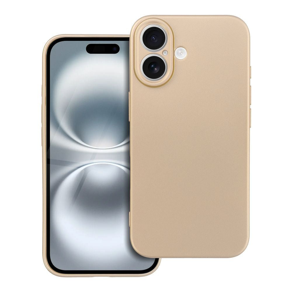 Гръб METALLIC за IPHONE 16 златист