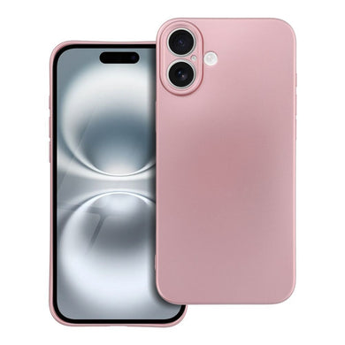 Гръб METALLIC за IPHONE 16 Plus розов