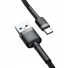 Заредете изображение във визуализатора на галерията – BASEUS кабел USB A към Type C с цифров дисплей 66W 6932172600563 1 м черен
