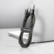 Заредете изображение във визуализатора на галерията – BASEUS кабел USB A към Type C с цифров дисплей 66W 6932172600563 1 м черен
