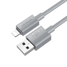 Заредете изображение във визуализатора на галерията – Кабел Hoco USB A to Lightning 2,4A X107 1 m сив
