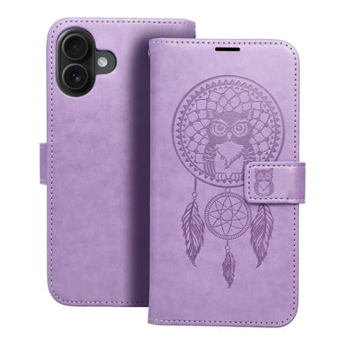 Калъф тип книга MEZZO за IPHONE 16 Plus dreamcatcher лилав