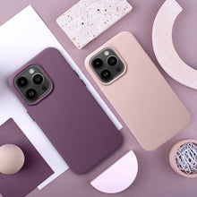 Заредете изображение във визуализатора на галерията – Гръб LEATHER MAG COVER за IPHONE 16 dark виолетов

