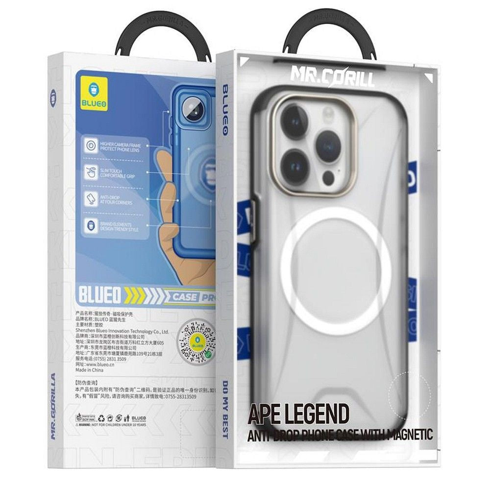 Гръб BLUEO APE Legend Anti-Drop за Apple iPhone 15 Pro Max черен