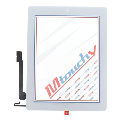 MUSTTBY [резервна част тъчскрийн] + back sticker + Home for iPAD 4 (white)