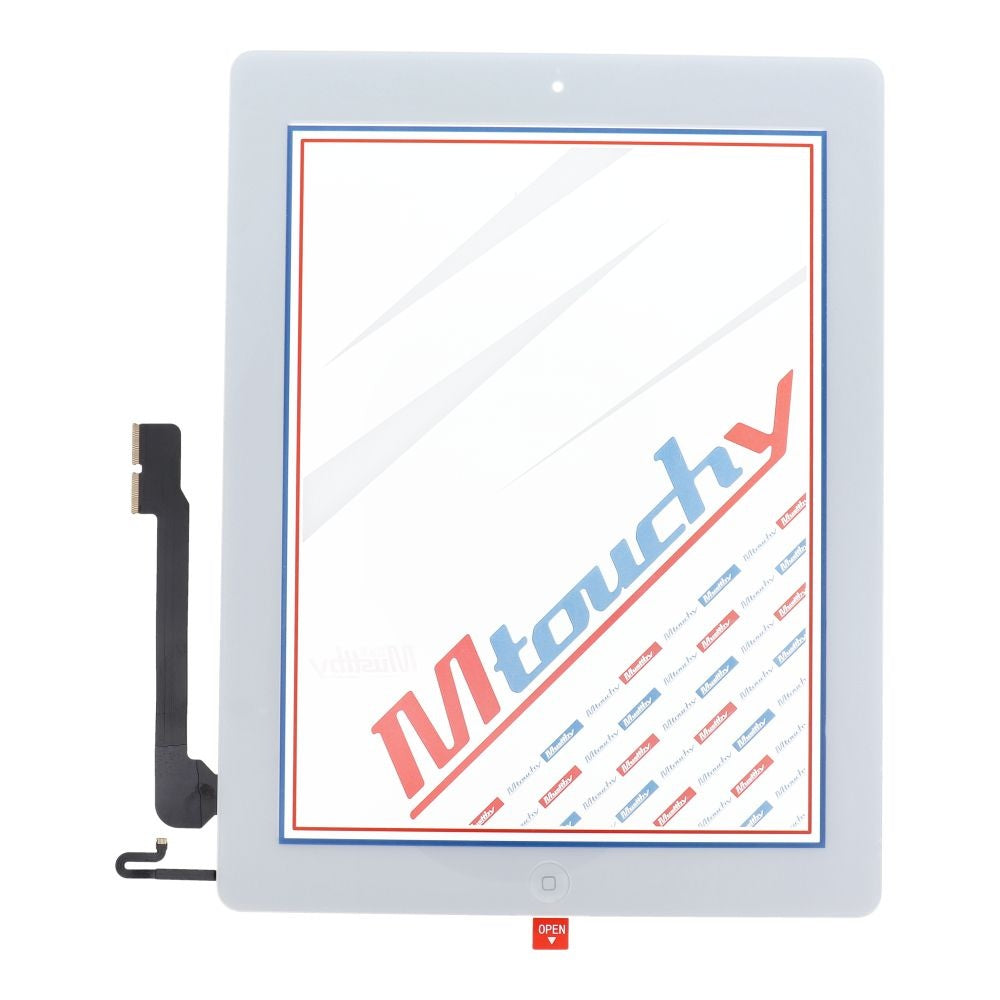 MUSTTBY [резервна част тъчскрийн] + back sticker + Home for iPAD 4 (white)