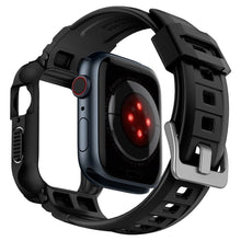 Заредете изображение във визуализатора на галерията – SPIGEN RUGGED ARMOR калъф за ”PRO” for APPLE Watch 4 / 5 / 6 / 7 / 8 / 9 / SE (40 / 41 mm) черен
