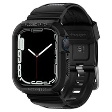 Заредете изображение във визуализатора на галерията – SPIGEN RUGGED ARMOR калъф за ”PRO” for APPLE Watch 4 / 5 / 6 / 7 / 8 / 9 / SE (40 / 41 mm) черен
