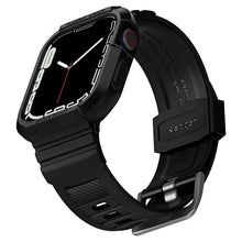 Заредете изображение във визуализатора на галерията – SPIGEN RUGGED ARMOR калъф за ”PRO” for APPLE Watch 4 / 5 / 6 / 7 / 8 / 9 / SE (40 / 41 mm) черен
