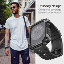 Заредете изображение във визуализатора на галерията – Оригинален гръб SPIGEN TOUGH ARMOR ”PRO” for APPLE Watch 7 / 8 / 9 (45 mm) metal черен
