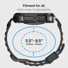 Заредете изображение във визуализатора на галерията – Оригинален гръб SPIGEN TOUGH ARMOR ”PRO” for APPLE Watch 7 / 8 / 9 (45 mm) metal черен
