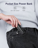 Външна батерия Veger PlugOn (W0558P) PD QC3.0 2,4A 20W 5000 mAh с вграден конектор Lightning - черна