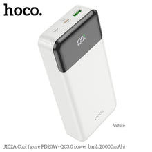 Заредете изображение във визуализатора на галерията – HOCO powerbank 20000 mAh PD QC3.0 3A 20W J102A white
